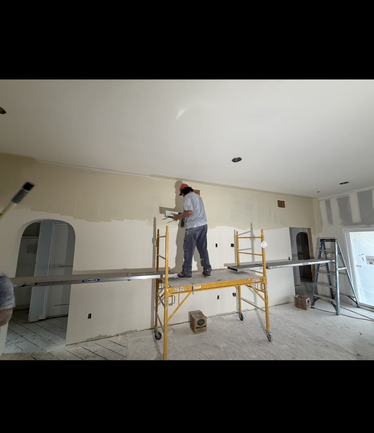 Interior remodel drywall and texture work